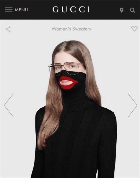 gucci controversial opening statement|Gucci knockoff sweater.